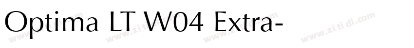 Optima LT W04 Extra字体转换